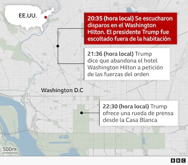 Cómo pudo el atacante llegar tan cerca de Trump y otras dudas que plantea el tiroteo en la cena corresponsales en Washington