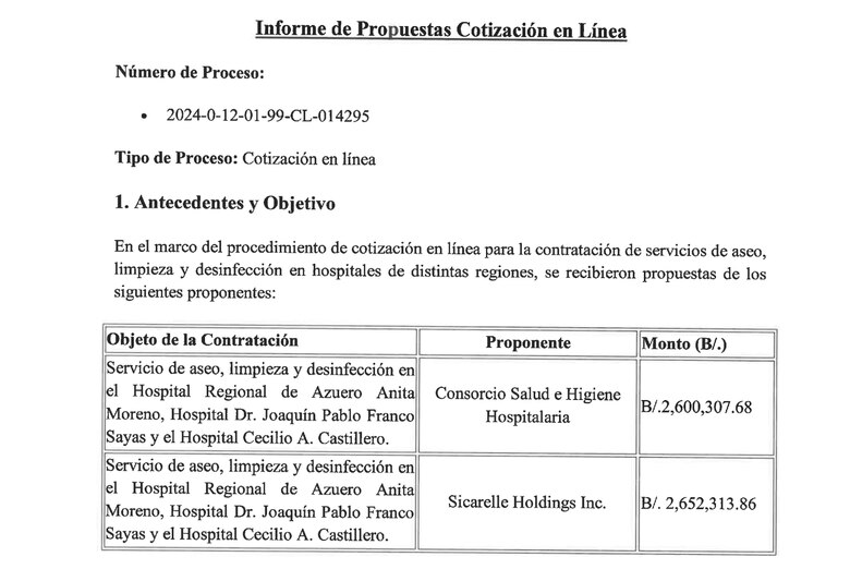 Impugnan la legalidad de los contratos de limpieza hospitalaria a favor de Hombres de Blanco y Sicarelle