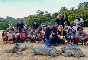 Tortugas buscan una mano amiga en los panameños