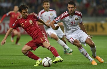 España supera a Bielorrusia con gol de Silva