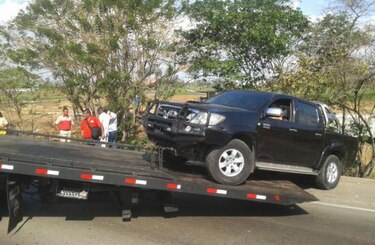 Genaro López sufre accidente de tránsito