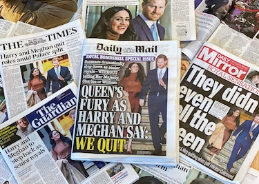 El Reino Unido, sacudido por la controvertida retirada de Enrique y Meghan