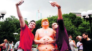 Estatuas poco favorecedoras de Trump