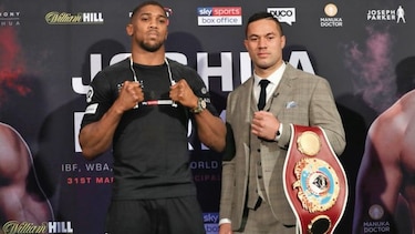 Joshua y Parker predicen victoria en su próxima pelea