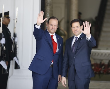 Marco Rubio llega al palacio de Las Garzas tras amenazas de Trump sobre el Canal de Panamá