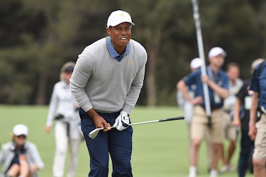 Tiger Woods permite a Estados Unidos seguir vivo en la Presidents Cup