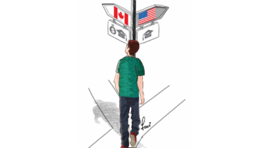 Estados Unidos baja y Canadá sube