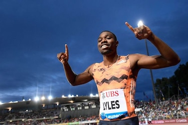 Lyles vuela en los 200 metros; Alonso Edward queda octavo