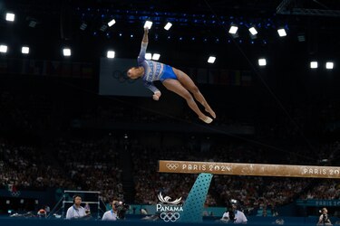 Emocionada y vestida de gala: Hillary Heron brilla en sus primeros Juegos Olímpicos