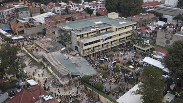 Sismo de 7.1 grados deja en México  217 muertos