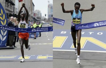 Kenianos Kirui y Kiplagat se coronan en el Maratón de Boston