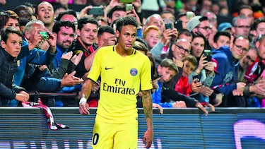 Neymar hizo uno y Falcao tres goles