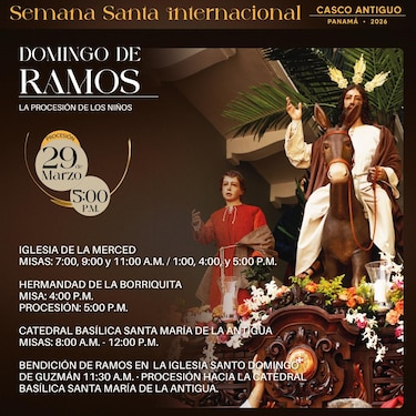 Conozca los horarios de misas y procesiones de Semana Santa 2026 en el Casco Antiguo