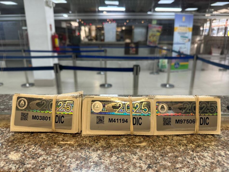 Propietarios de vehículos ya pueden retirar las calcomanías y placas del mes de diciembre