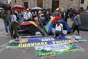 Maestros colombianos aseguran que seguirán protestando hasta hundir ley de educación
