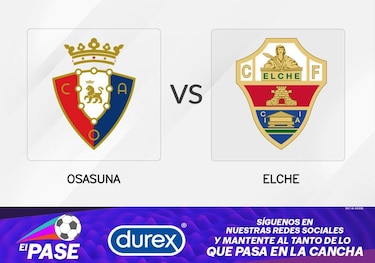 Osasuna busca sumar puntos ante Elche tras detener la racha ganadora