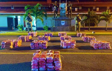 Panamá incauta 1,358 paquetes de droga, 550 tenían como destino Europa