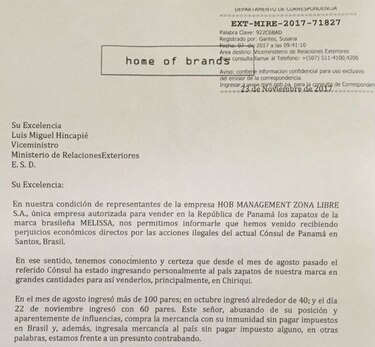 Cónsul de Panamá en Santos: ‘Jamás he participado en actos de venta y contrabando’