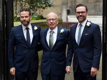 El magnate Rupert Murdoch, de 93 años, se casa por quinta vez