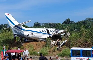 Un muerto y 15 heridos deja accidente de avioneta en la Amazonía de Perú