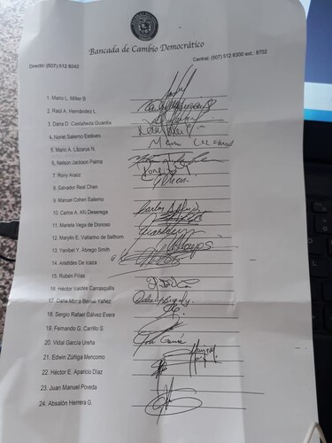 Diputados de Cambio Democrático apoyarán reelección de Yanibel Ábrego
