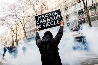 Los sindicatos endurecen el tono con el presidente francés Emmanuel Macron