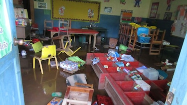 Un jardín de infancia en Chitré quedó bajo el agua