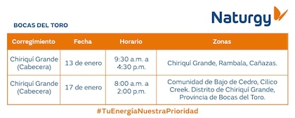 Trabajos de mantenimiento en la red eléctrica del 12 al 18 de enero 2026