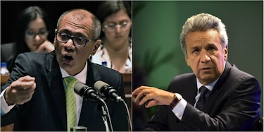 Vicepresidente de Ecuador arremete en una carta contra el presidente Lenín Moreno