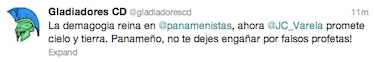 Gladiadores dicen que la demagogia reina en Partido Panameñista