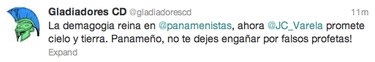 Gladiadores dicen que la demagogia reina en Partido Panameñista