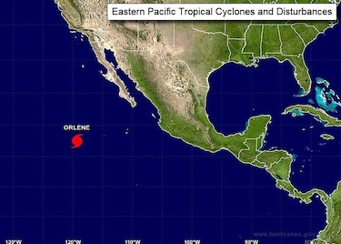 'Orlene' se convierte en huracán categoría 2 en el Pacífico