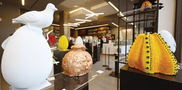 Arte en huevos de Pascua