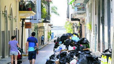 Patrimonio, entre basura