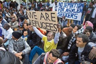 Tercera protesta consecutiva de africanos