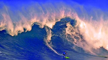 Olas gigantes en aguas españolas