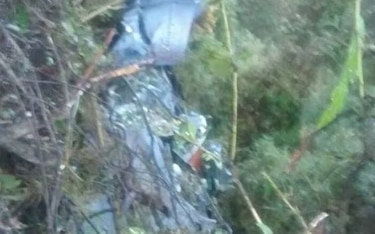 Ocho muertos en accidente de avioneta militar en Colombia