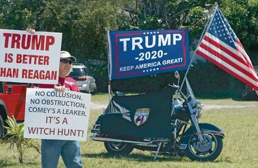 En ascuas por el informe de Mueller; Trump se refugia en Mar-a-Lago