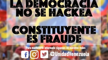 Unidad Venezuela denuncia que su sitio web fue ‘hackeado’