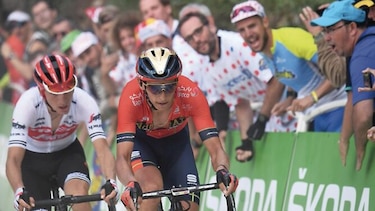 Giulio Ciccone se viste de amarillo en el Tour de Francia