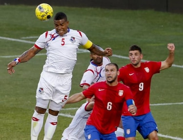 Selección de Panamá en su tercer duelo frente al favorito Brasil