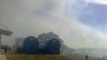 Resguardan instalaciones del Minsa-Capsi de Ocú por incendio forestal