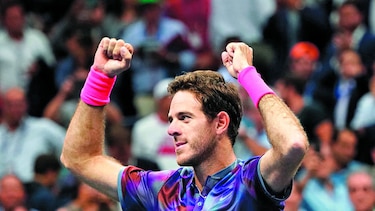 Del Potro y Nadal adelantan final