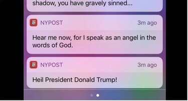 Hackean app del New York Post; envían masivamente el texto 'Heil presidente'