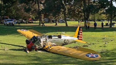 El actor Harrison  Ford sufre un accidente de avioneta