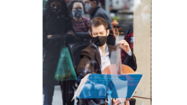 Vitrinas musicales, a escena