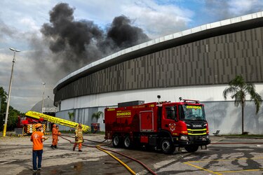 Un incendio afecta al velódromo olímpico de Río de Janeiro