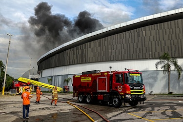 Un incendio afecta al velódromo olímpico de Río de Janeiro