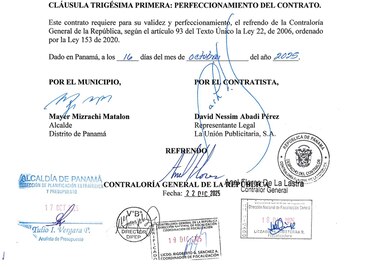 Alcaldía de Panamá firma contrato publicitario millonario y surgen cuestionamientos