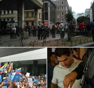 Chavistas y opositores se enfrentan a golpes por referendo revocatorio
